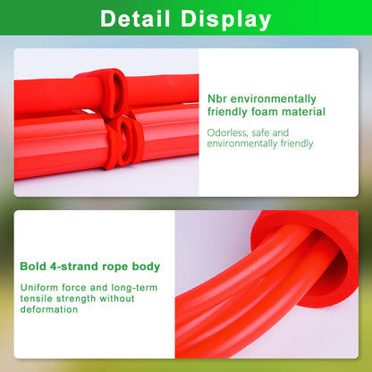 Fitness Elastic Foot Pedal Resistance Bands Sit Up Pull Rope Foot Pedal.