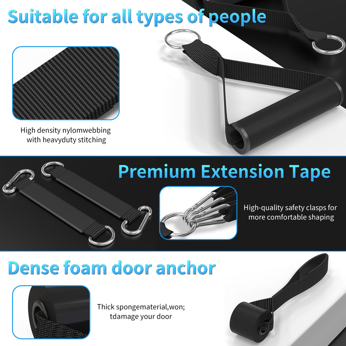 Professional Resistance Band Accessory Kit.